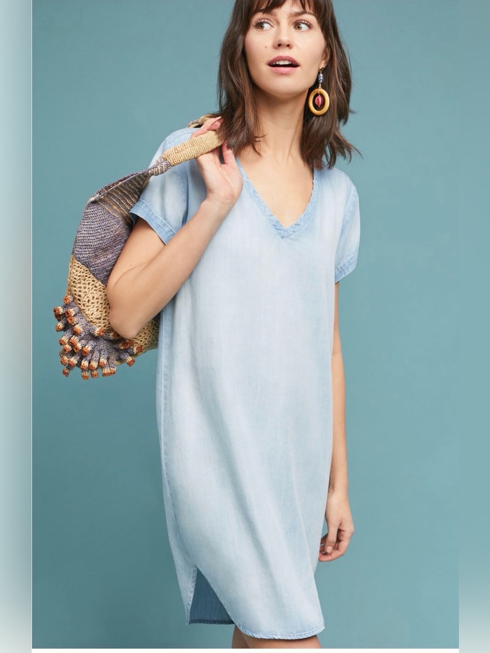 Anthropologie cloth & stone Black Tunic Dress | Size Medium | - Picture 4 of 9